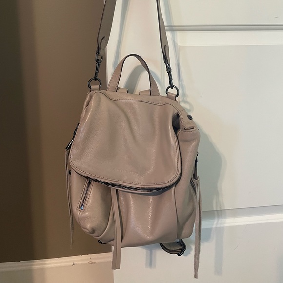 Aimee Kestenberg TAUPE pleated convertible backpack - Picture 2 of 10